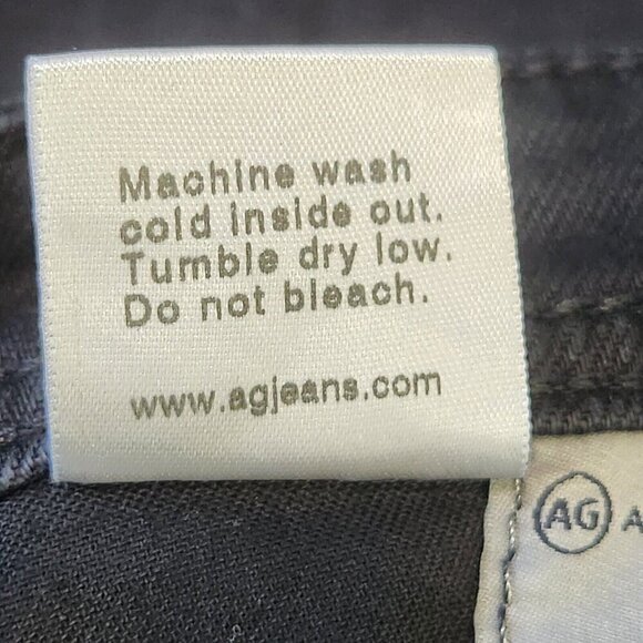 AG Adriano Goldschmied Protégé 38 Black Straight Leg Stretch Denim 38x32 Classic - Picture 9 of 11